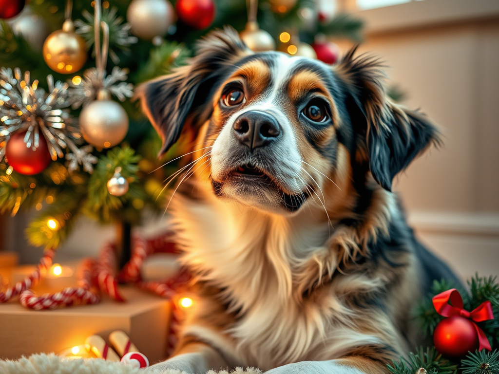 Christmas dog